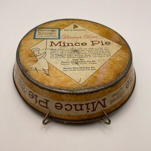Vintage/Antique, Metal Mince Pie Container from “Dinner Time” with Wall Hanger